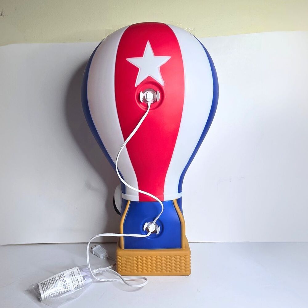 Cracker Barrel 2026 Snoopy Hot Air Balloon Blow Mold USA Red White Blue - NEW - Picture 4 of 6
